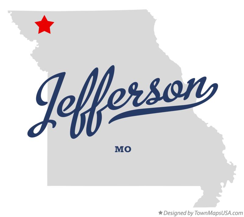 Map of Jefferson Missouri MO