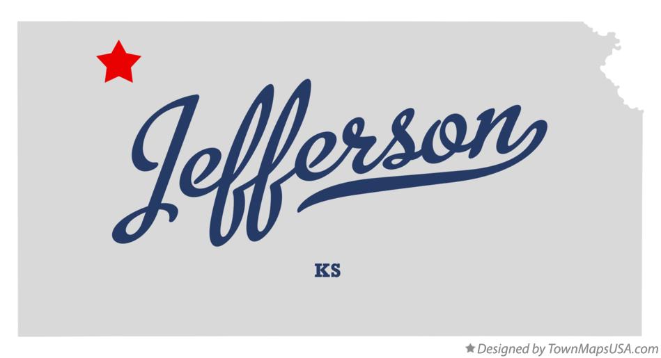 Map of Jefferson Kansas KS