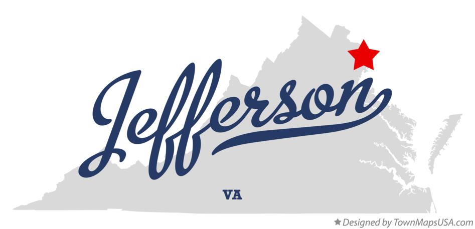 Map of Jefferson Virginia VA