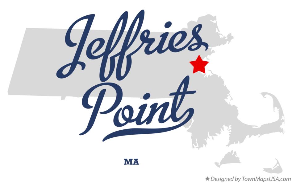 Map of Jeffries Point Massachusetts MA