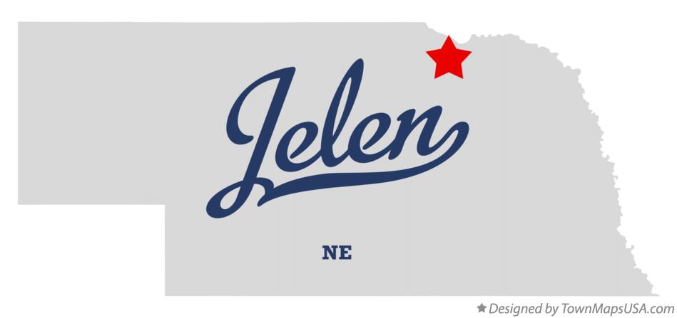 Map of Jelen Nebraska NE