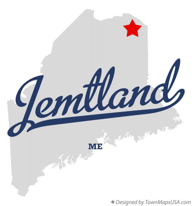 Map of Jemtland Maine ME