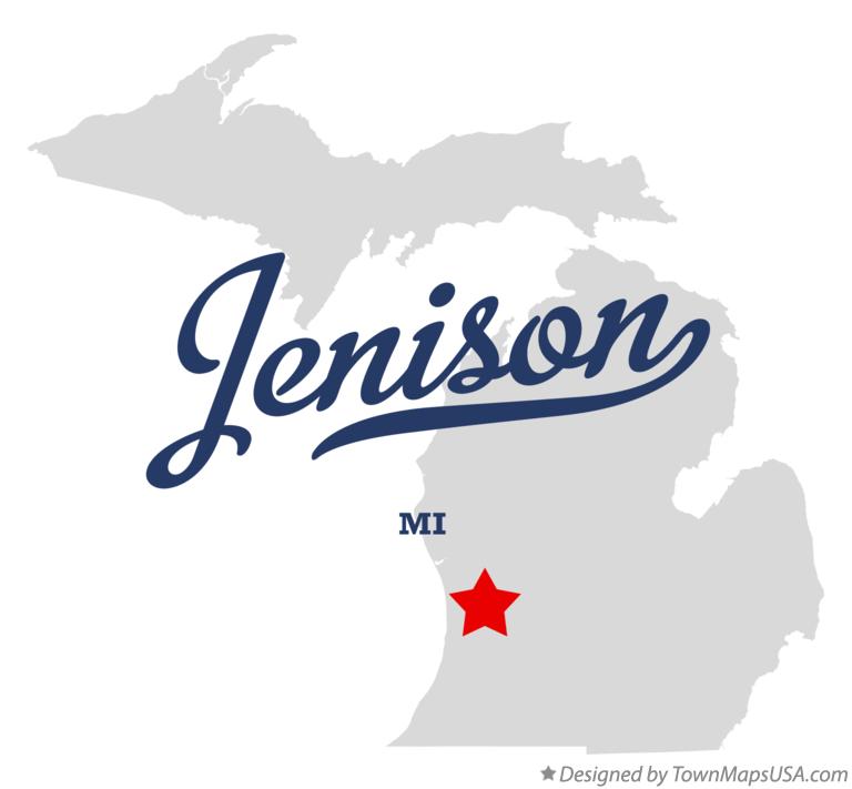 Map of Jenison Michigan MI