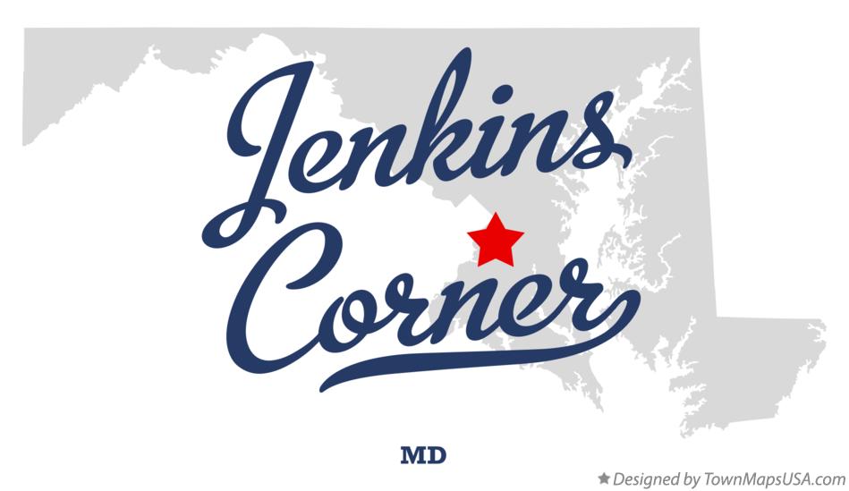 Map of Jenkins Corner Maryland MD