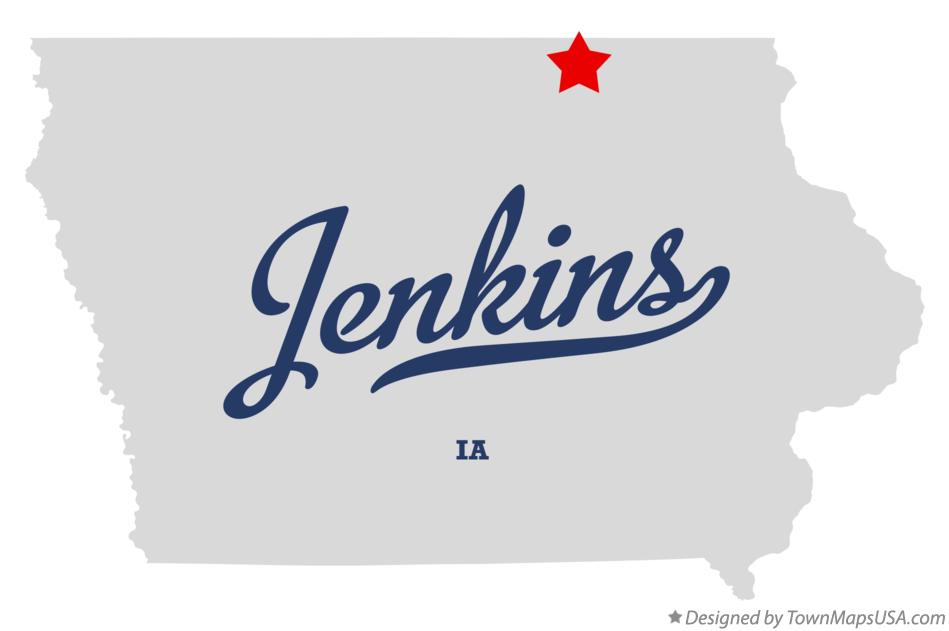 Map of Jenkins Iowa IA