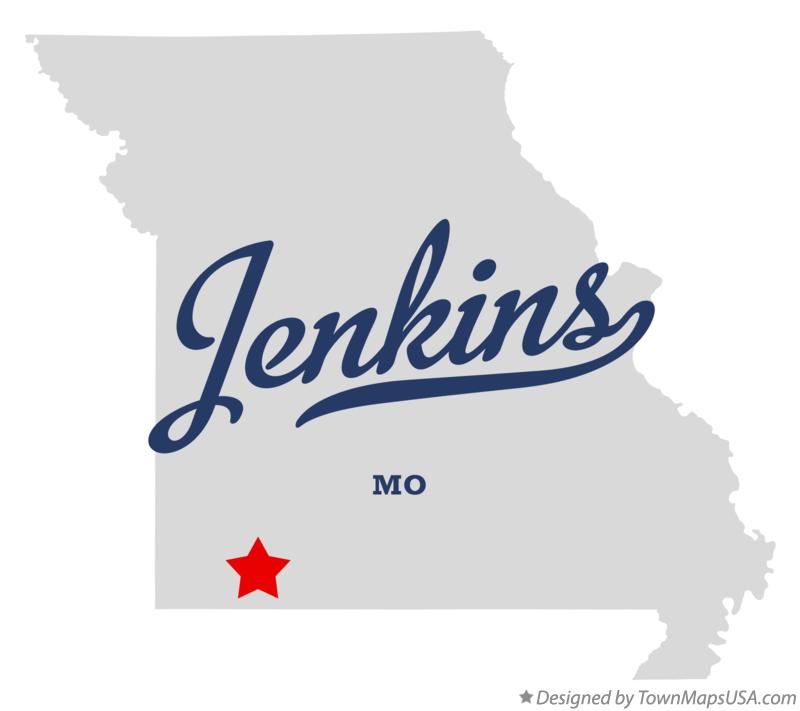 Map of Jenkins Missouri MO