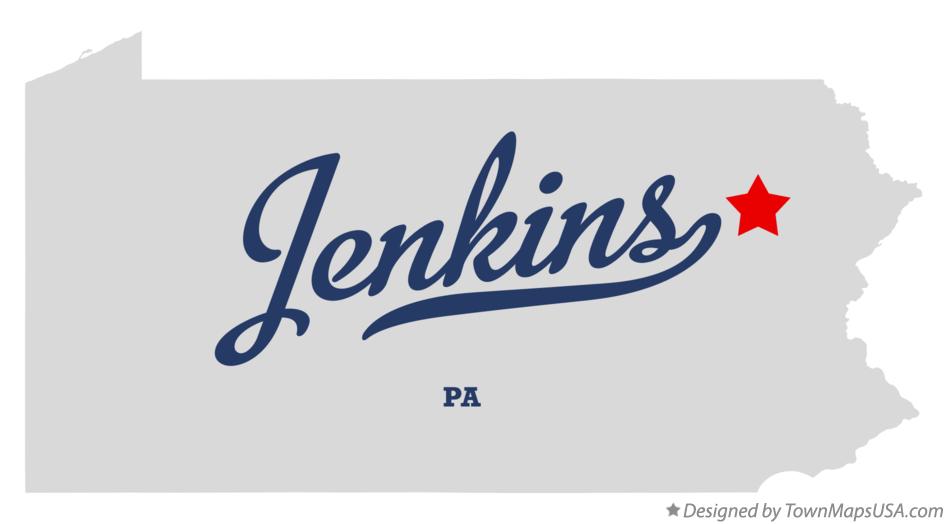 Map of Jenkins Pennsylvania PA