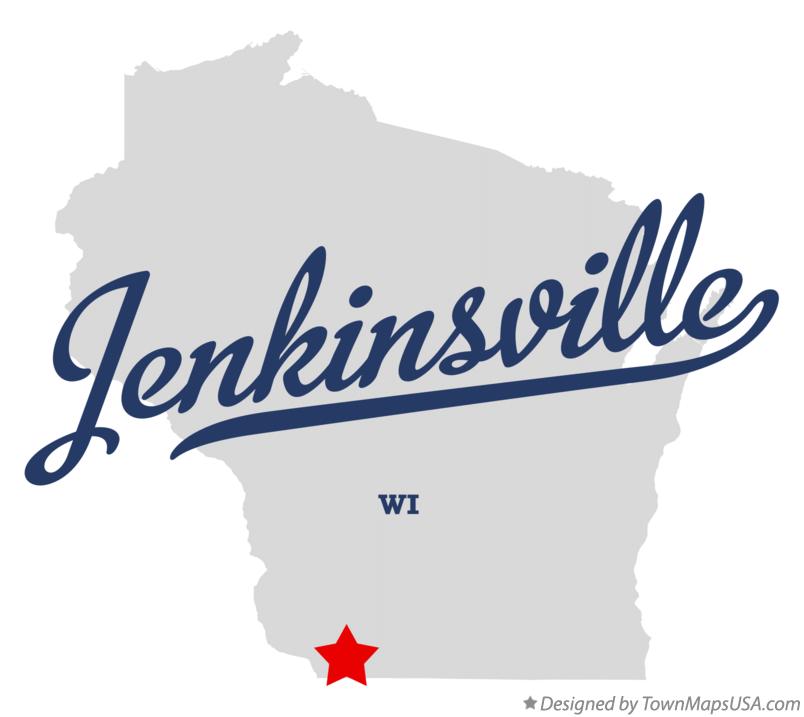 Map of Jenkinsville Wisconsin WI
