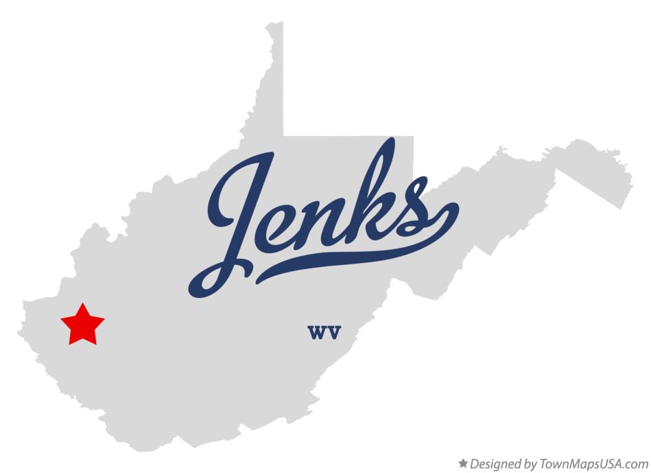 Map of Jenks West Virginia WV
