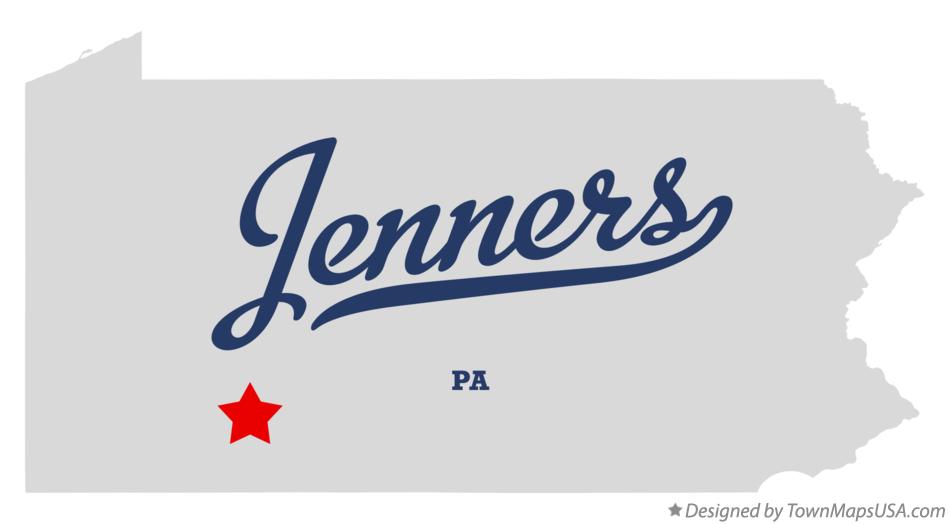 Map of Jenners Pennsylvania PA