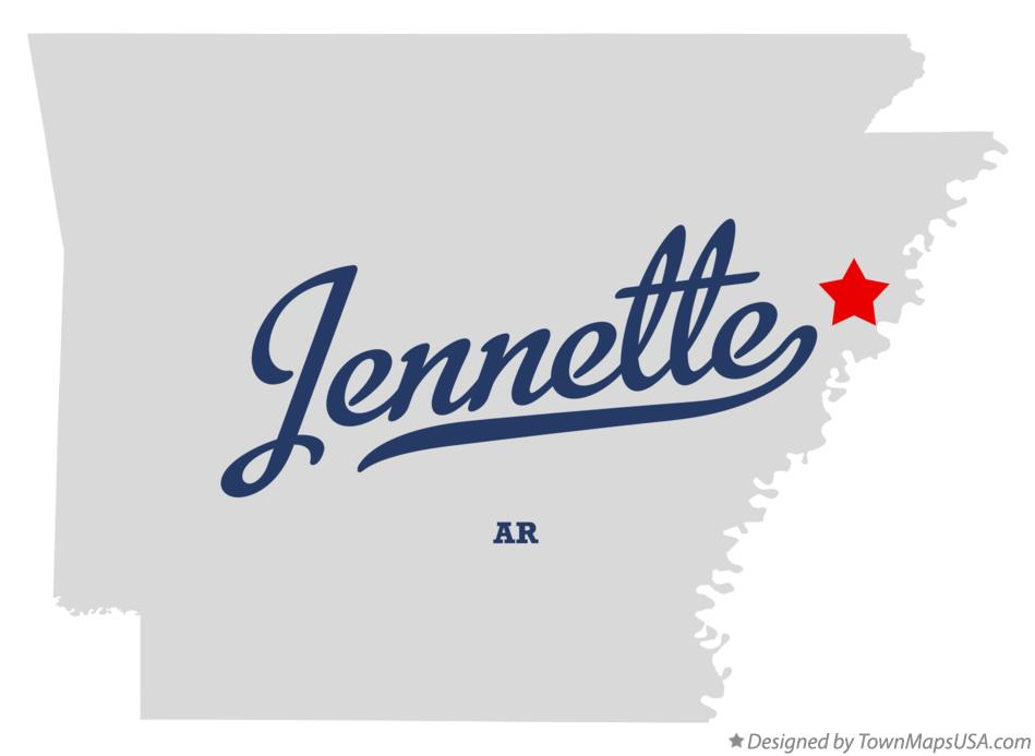 Map of Jennette Arkansas AR