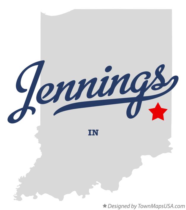 Map of Jennings Indiana IN