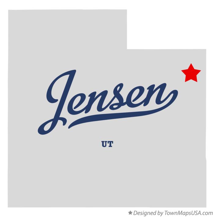 Map of Jensen Utah UT