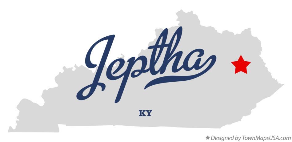 Map of Jeptha Kentucky KY