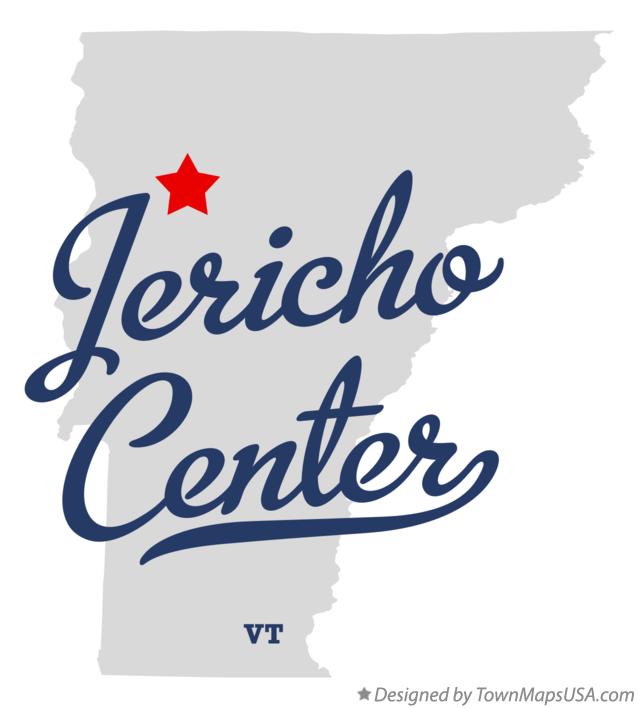 Map of Jericho Center Vermont VT