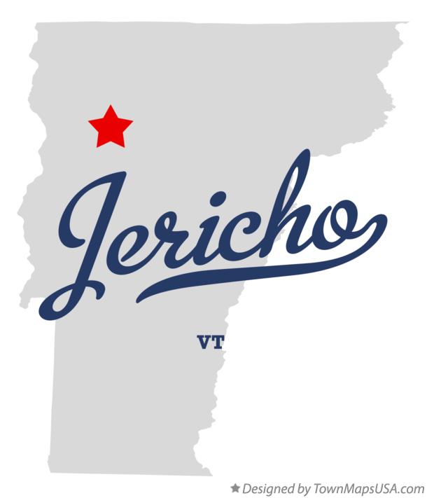 Map of Jericho Vermont VT