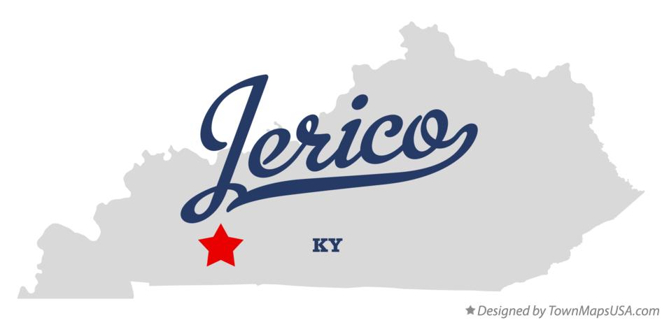 Map of Jerico Kentucky KY