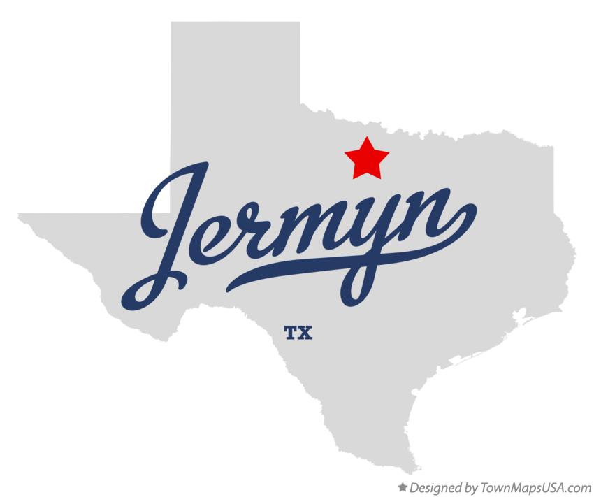 Map of Jermyn Texas TX