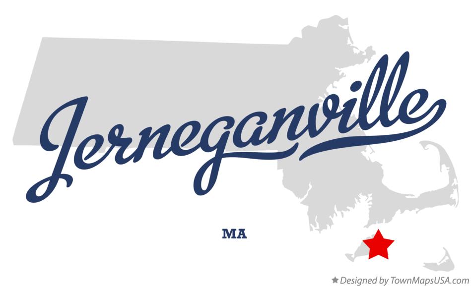 Map of Jerneganville Massachusetts MA