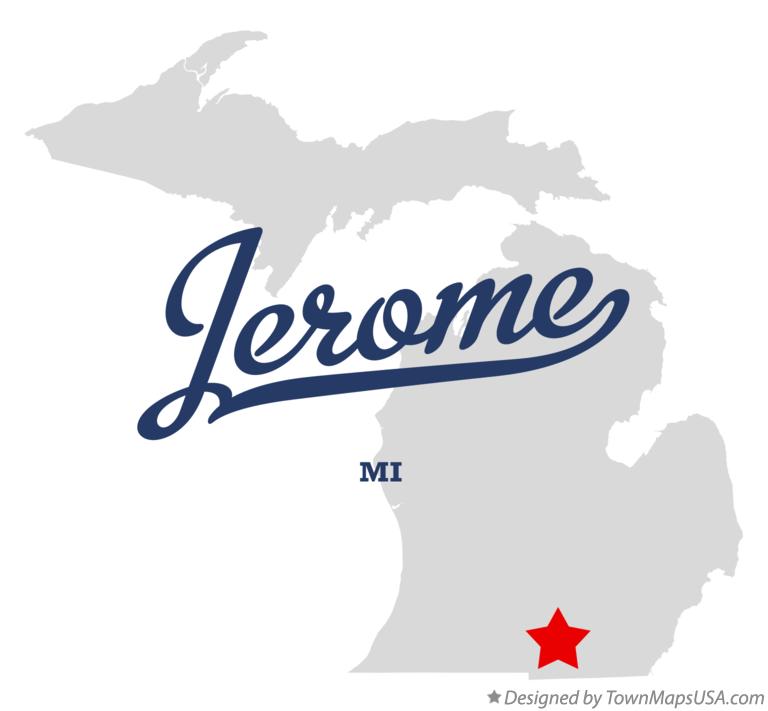 Map of Jerome Michigan MI