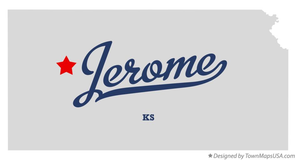 Map of Jerome Kansas KS