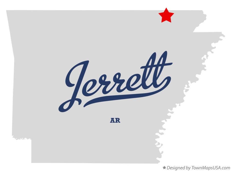 Map of Jerrett Arkansas AR