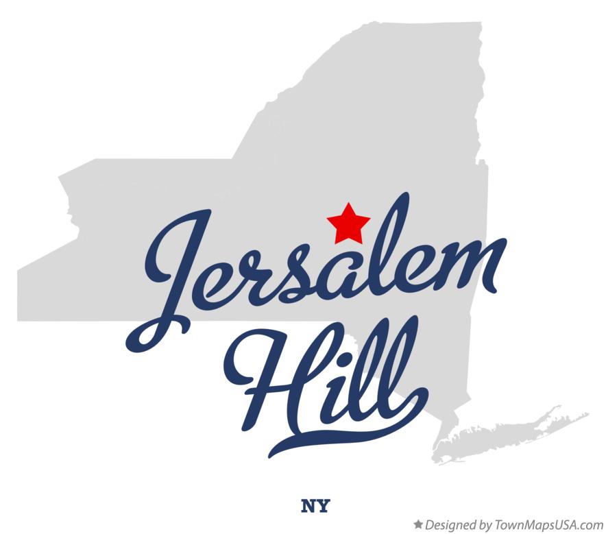 Map of Jersalem Hill New York NY