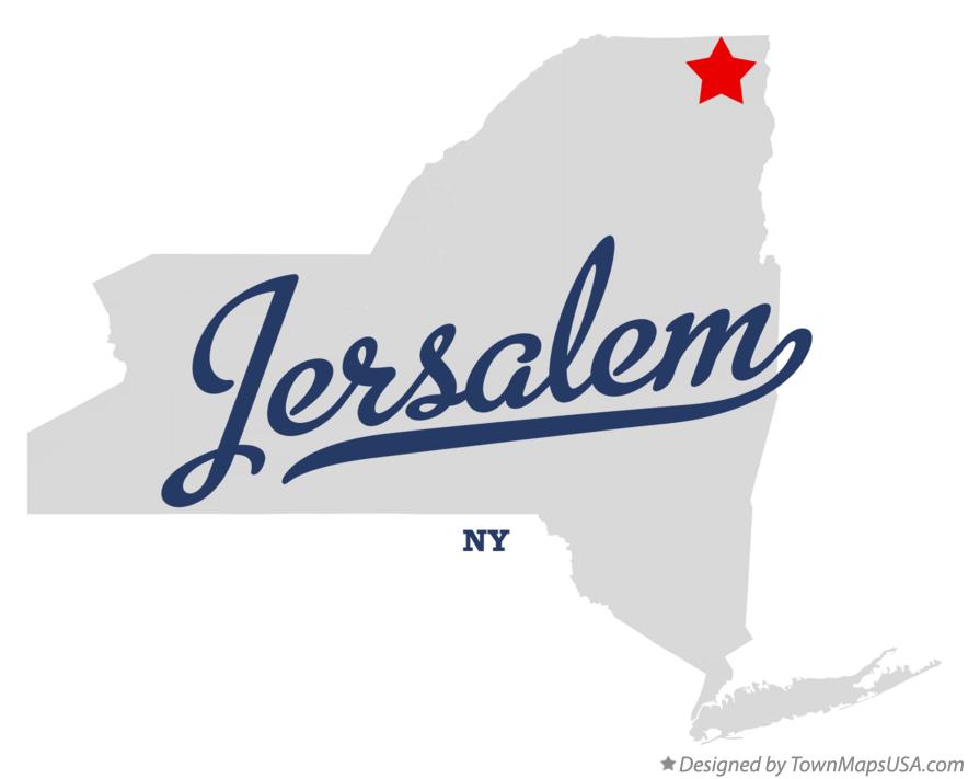 Map of Jersalem New York NY