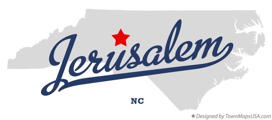 Map of Jerusalem North Carolina NC