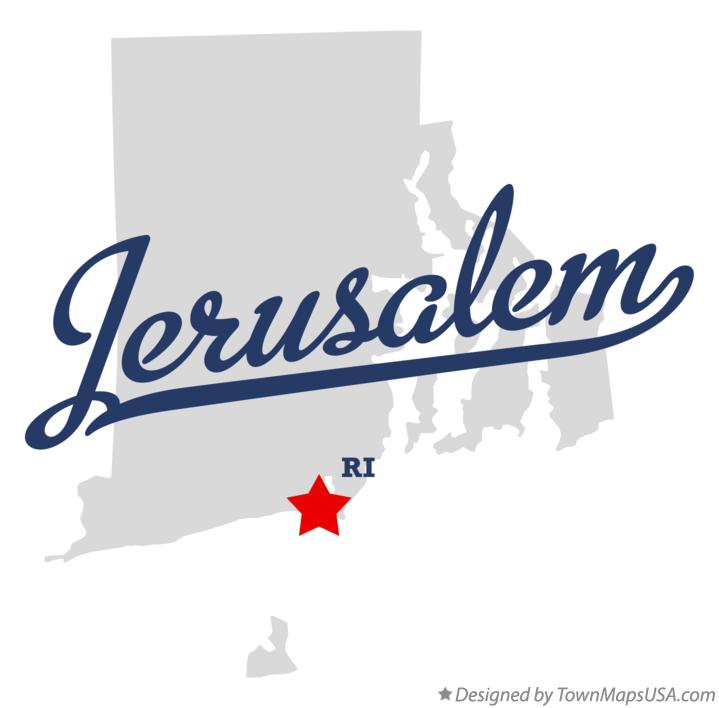 Map of Jerusalem Rhode Island RI