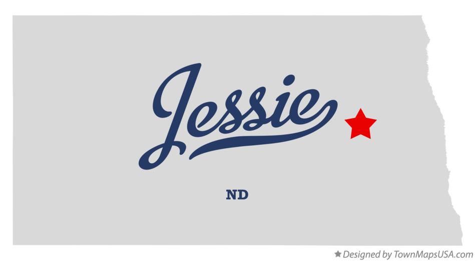 Map of Jessie North Dakota ND