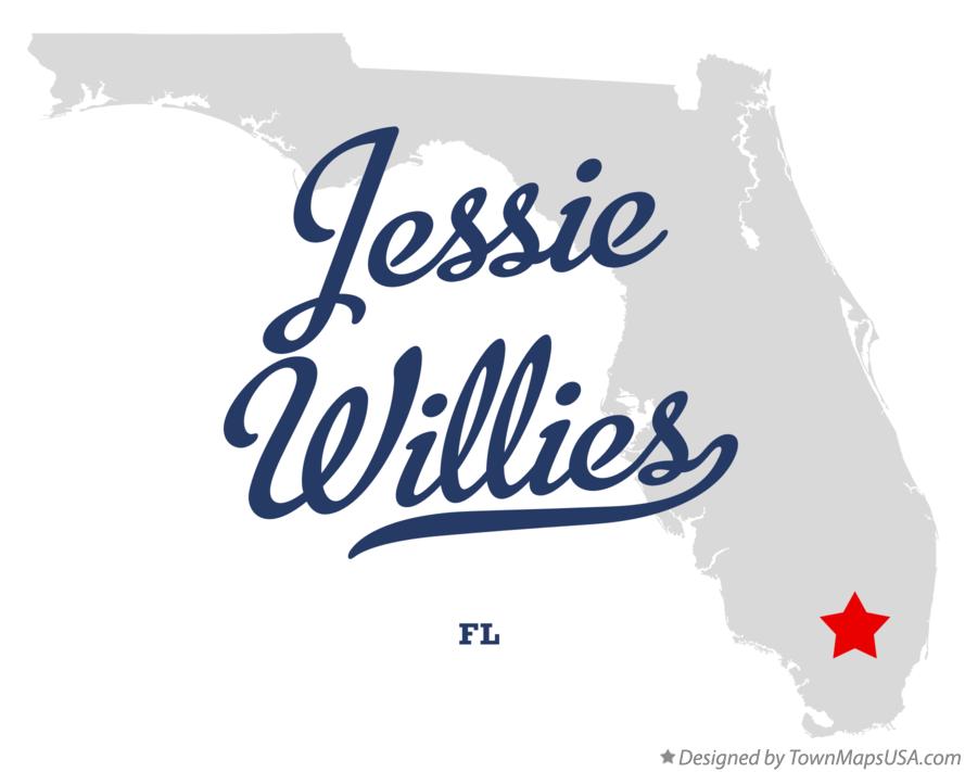 Map of Jessie Willies Florida FL