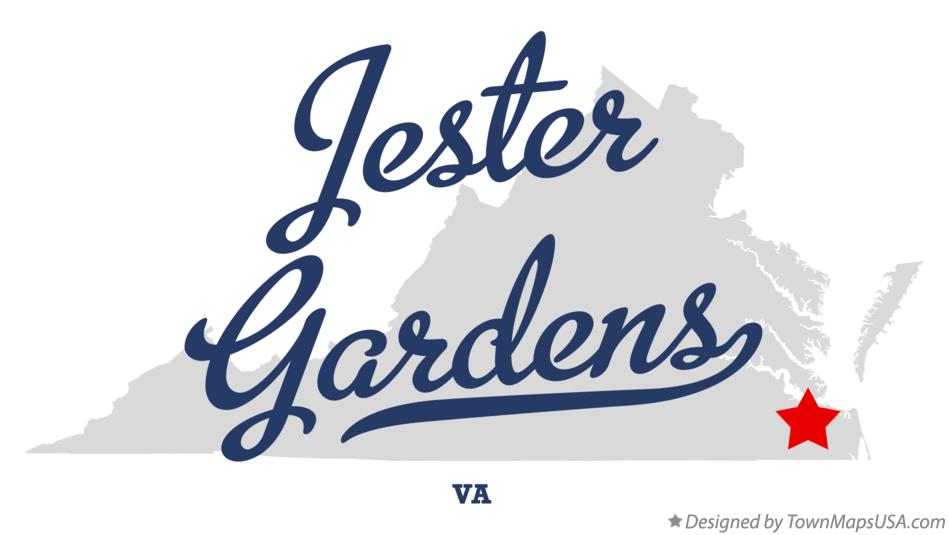Map of Jester Gardens Virginia VA