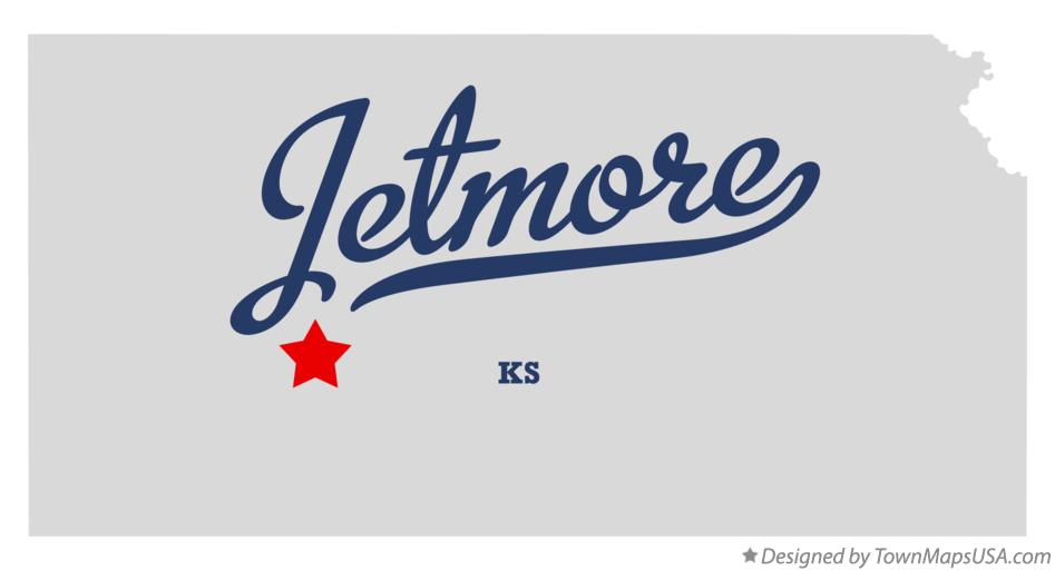 Map of Jetmore Kansas KS