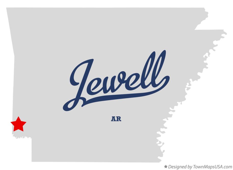 Map of Jewell Arkansas AR