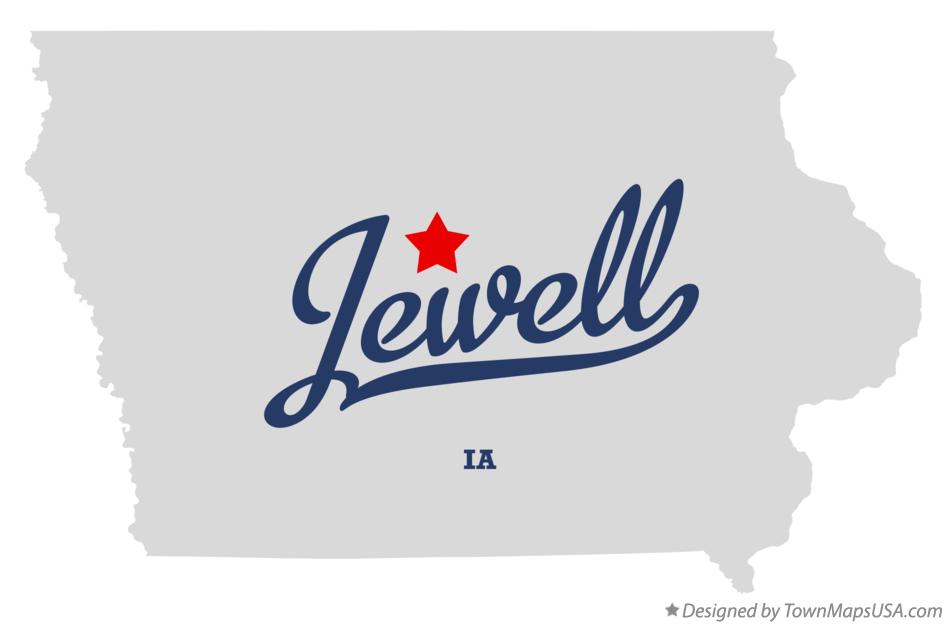 Map of Jewell Iowa IA