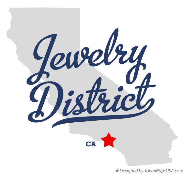 Map of Jewelry District California CA