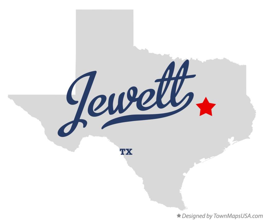 Map of Jewett Texas TX