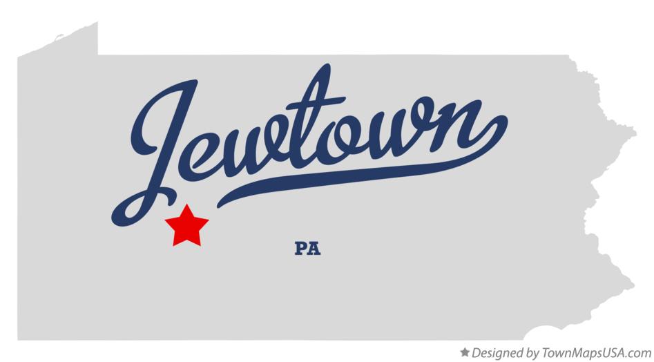 Map of Jewtown Pennsylvania PA