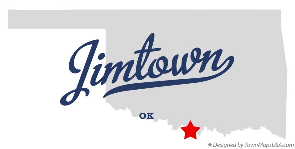 Map of Jimtown Oklahoma OK