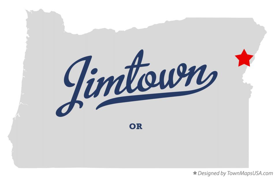 Map of Jimtown Oregon OR