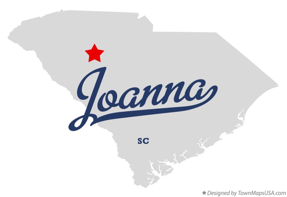 Map of Joanna South Carolina SC