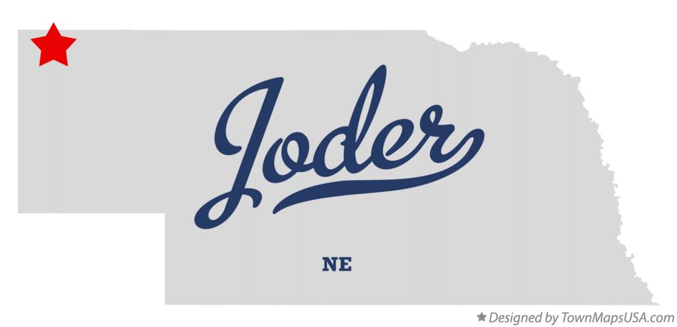 Map of Joder Nebraska NE