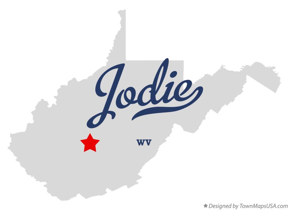 Map of Jodie West Virginia WV