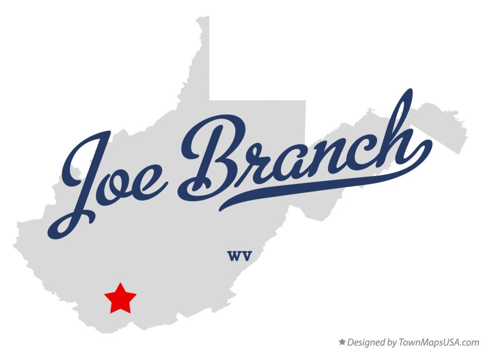 Map of Joe Branch West Virginia WV