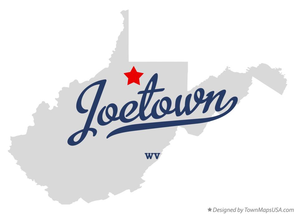 Map of Joetown West Virginia WV