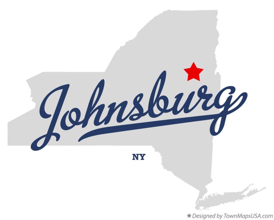 Map of Johnsburg New York NY
