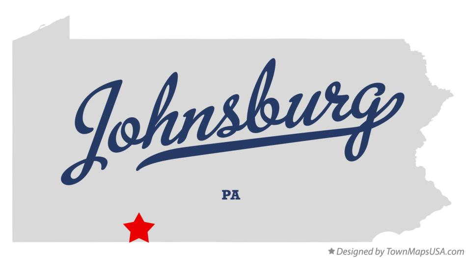 Map of Johnsburg Pennsylvania PA