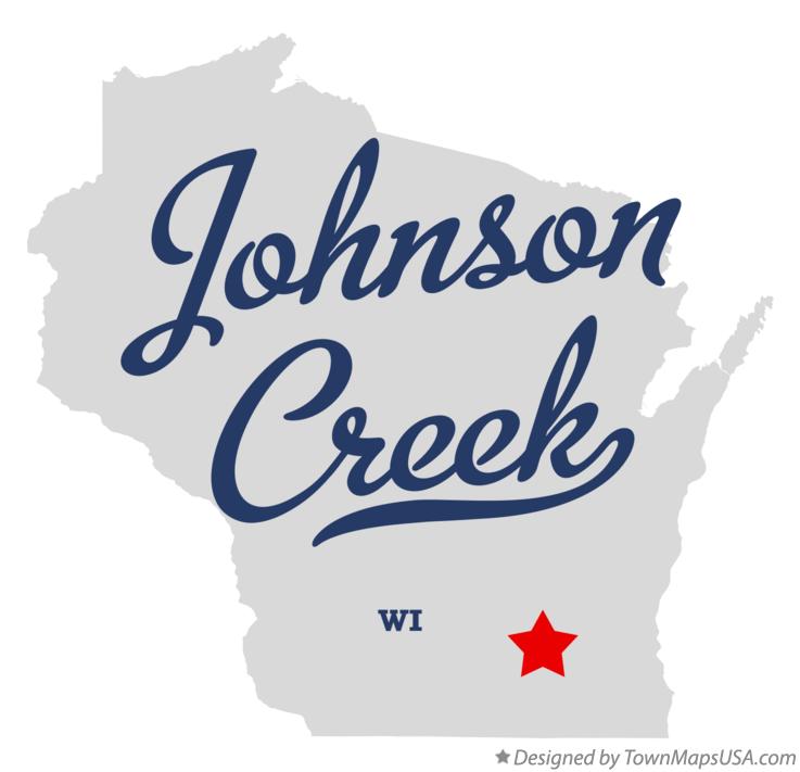 Map of Johnson Creek Wisconsin WI