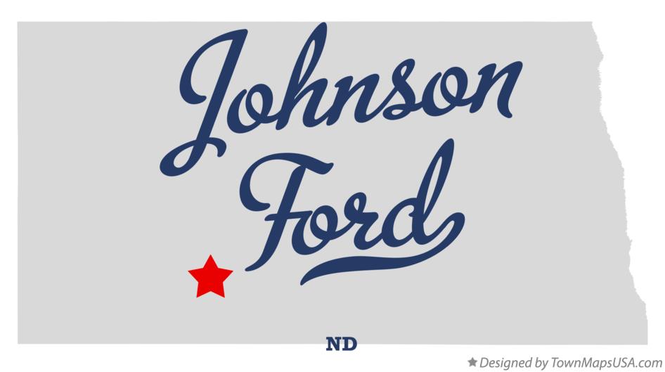 Map of Johnson Ford North Dakota ND